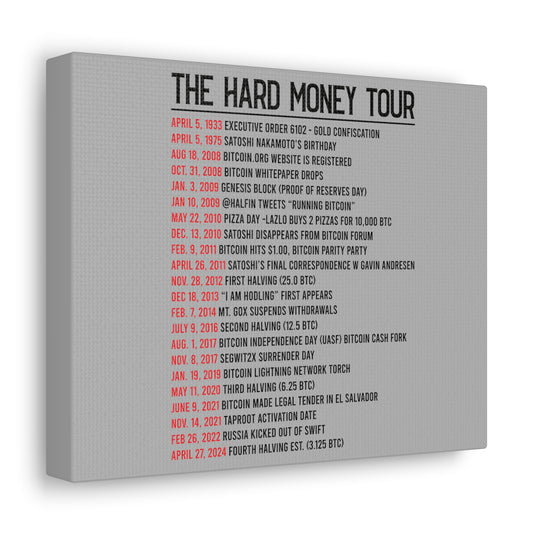 Hard Money Tour Dates - Canvas Gallery Wraps